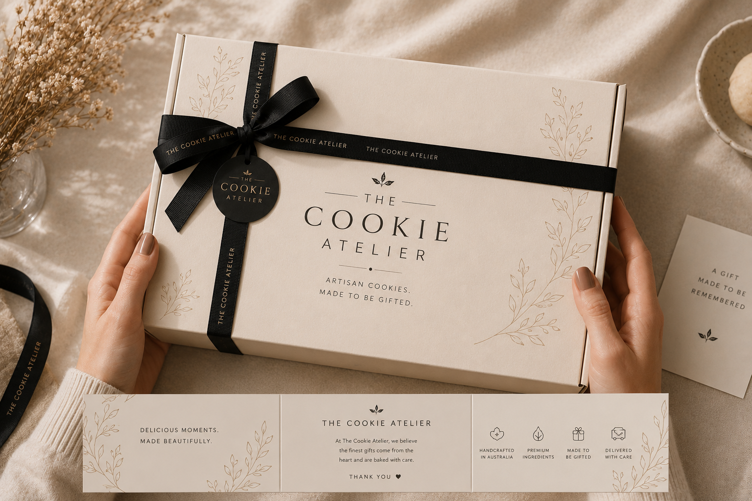 The Cookie Atelier gift bundle with cookies